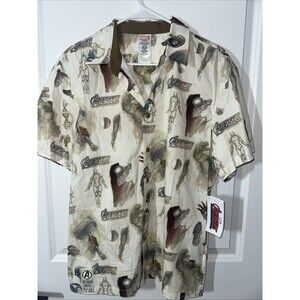 Marvel Avengers Disney Button Down Short Brand New Size M